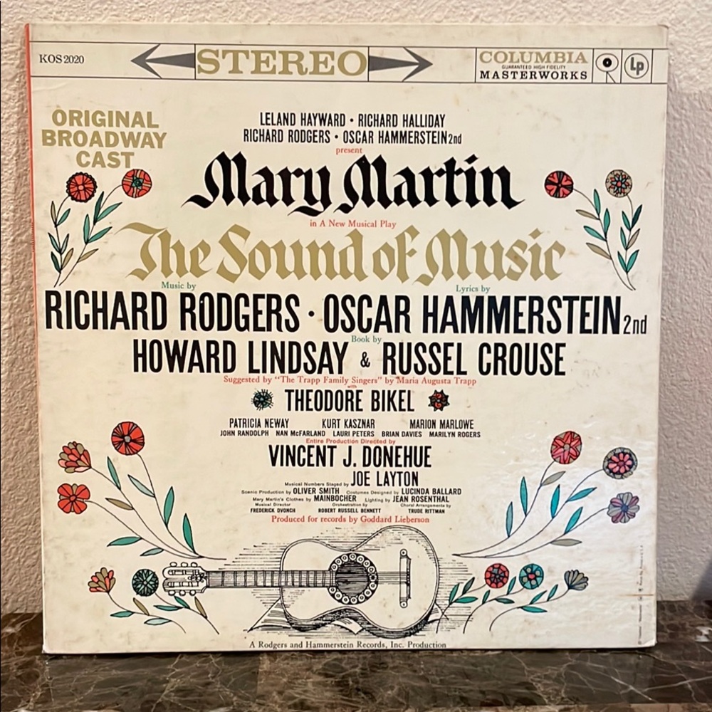 Vintage 1959 The Sound of Music Vinyl Record